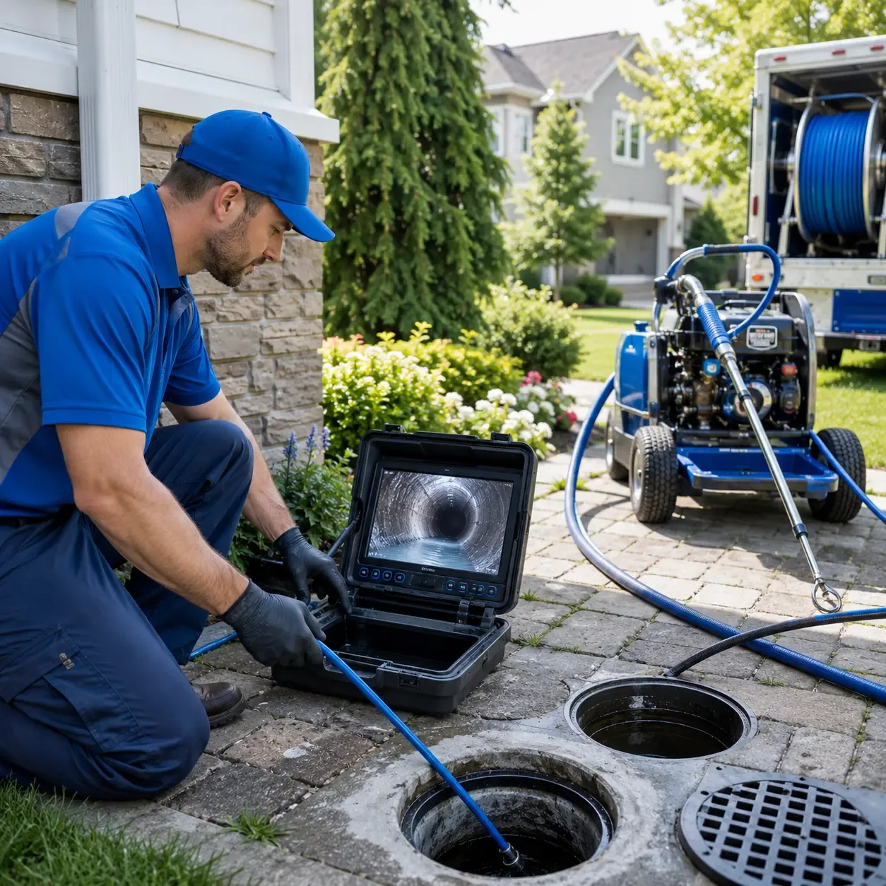Outdoor drain cleaning professionals serving Burnet, TX